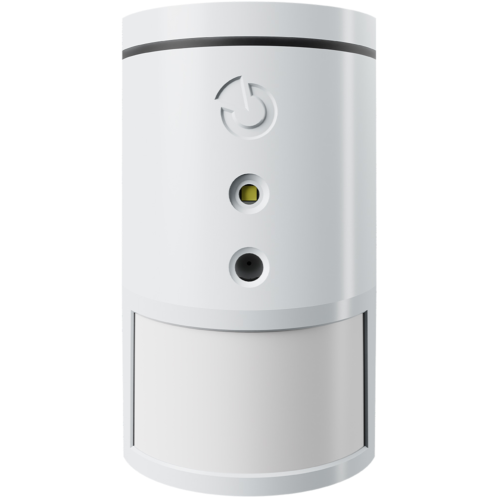 Jablotron BUS-PIR-Kombi-Bewegungsmelder mit Kamera, 12m/55°, Grad 2, VSÖ, weiß, LED, frontansicht