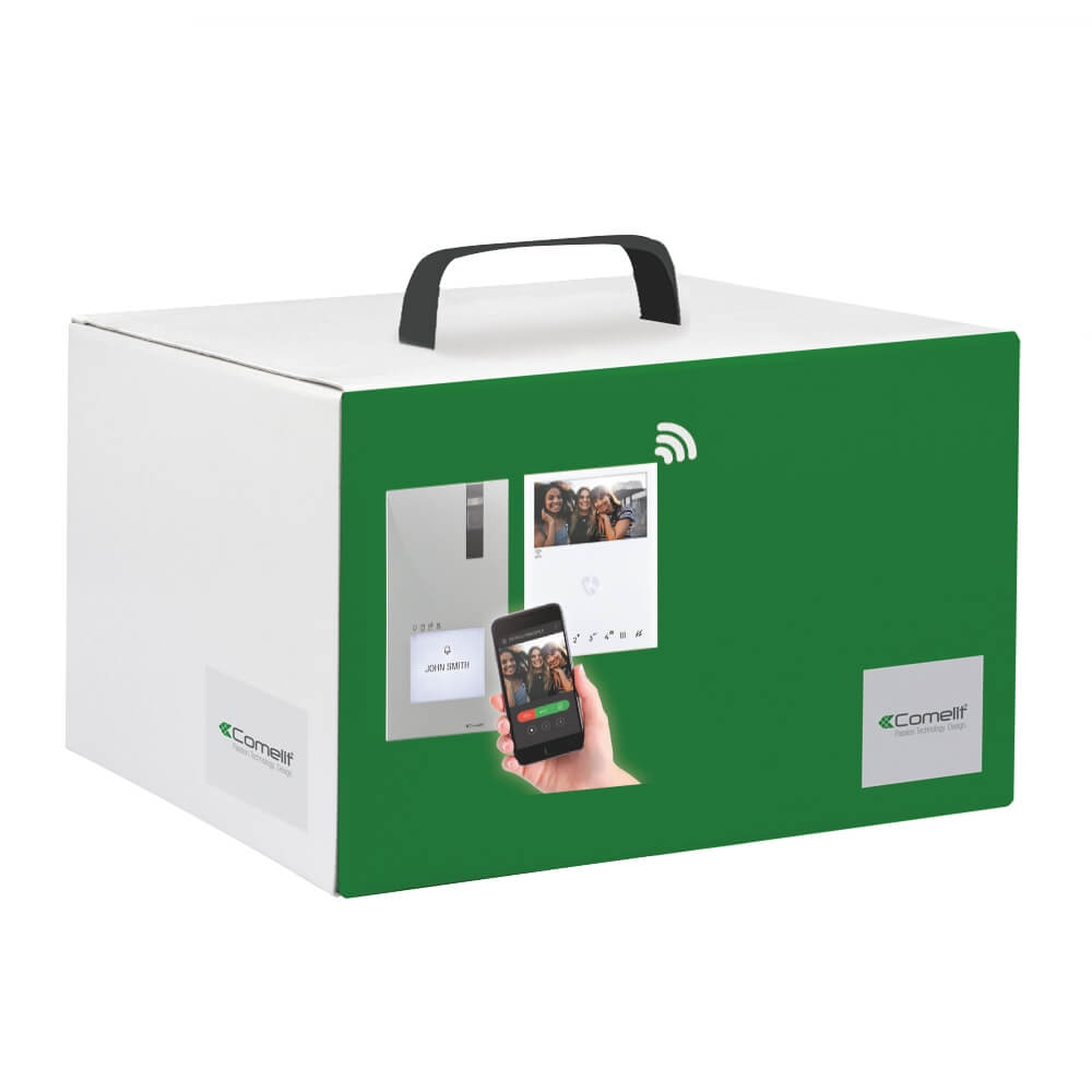 Comelit Einfamilienhauskit Quadra 1-4 WE, Monitor Mini HF Wi