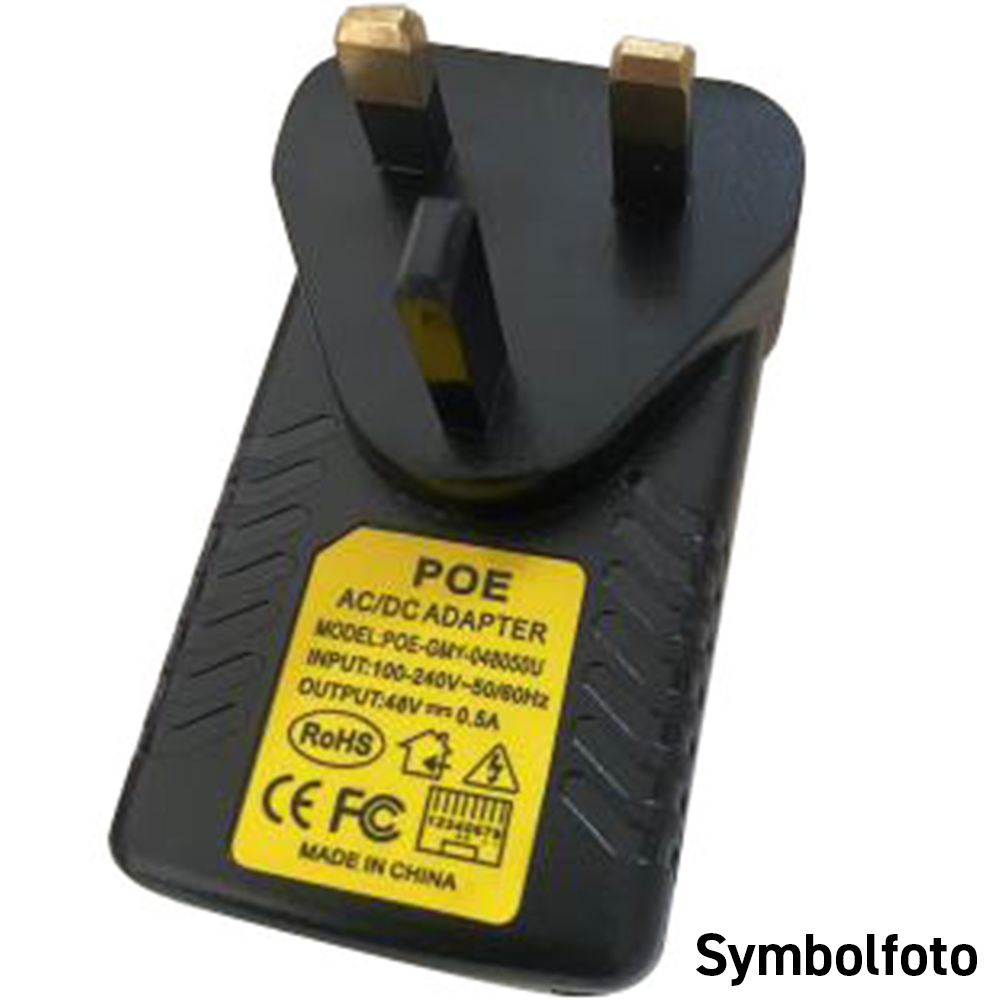 Wi-Tek PoE-Injektor, 2 Ports PoE, 48V, schwarz-1