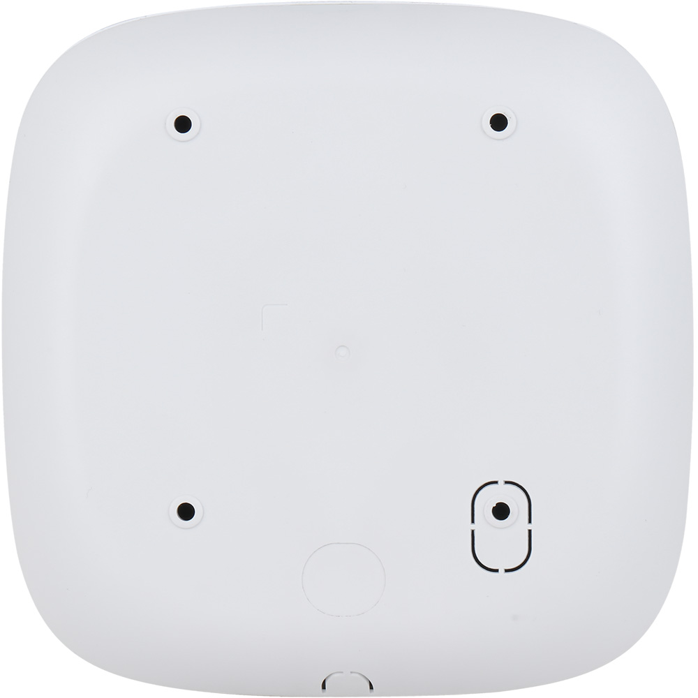 Rückseite der Dahua Funk-Innensirene mit Intercomfunktion, Grad 2, 100 dB, weiß, mit Montageöffnungen