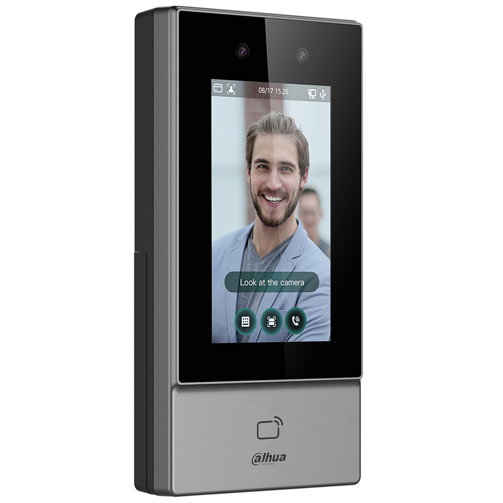 Dahua Wlan-IP-Zutrittsmodul mit Gesichtserkennung, 2MP, 4,3“ LCD-Touch-Display, PoE-2