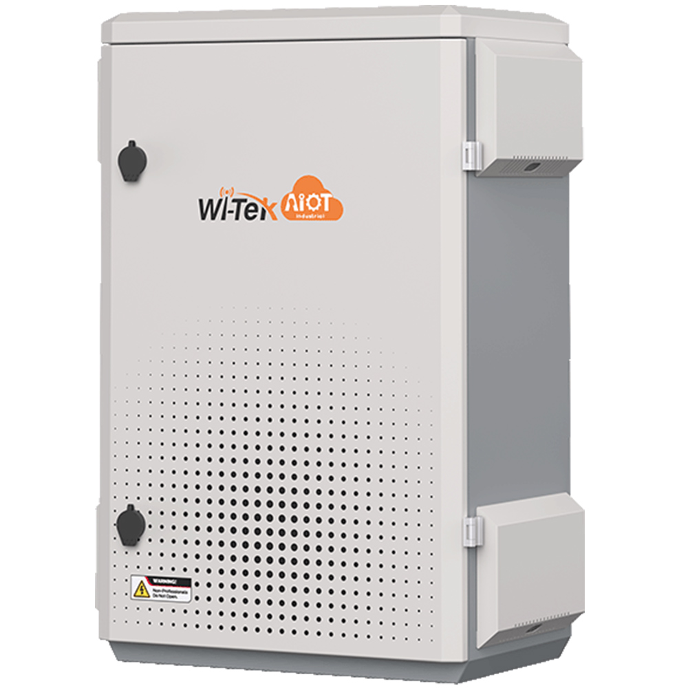 IoT-Gehäuse, inkl. Lüfter, IP55, Stahl, grau, Wand