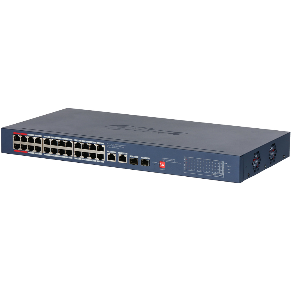 Switch, Netzwerkgerät, Ethernet-Schalter, 24-Port, Rack-Mounted