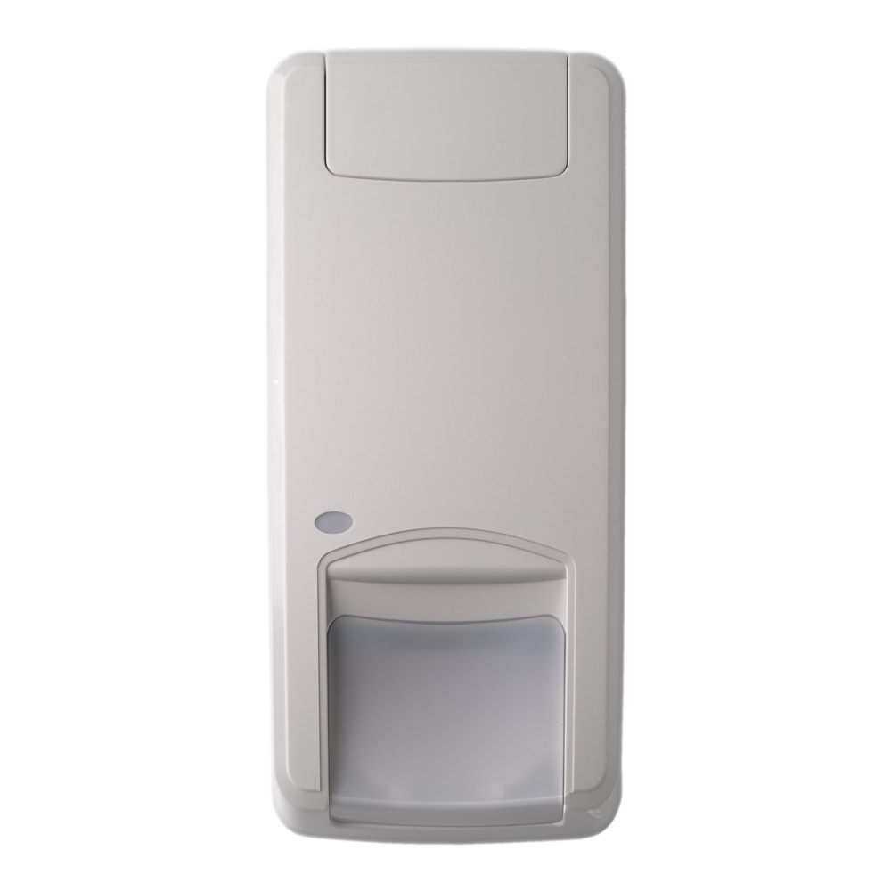 Frontansicht des weißen Aritech Dual-Bewegungsmelders 12 m