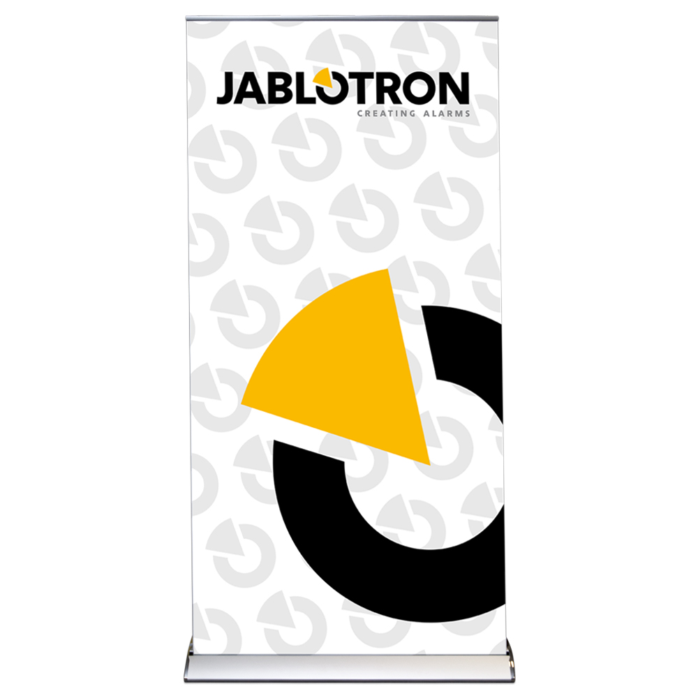 Banner mit Ständer, 1000x2050mm, Jablotron Logo-1