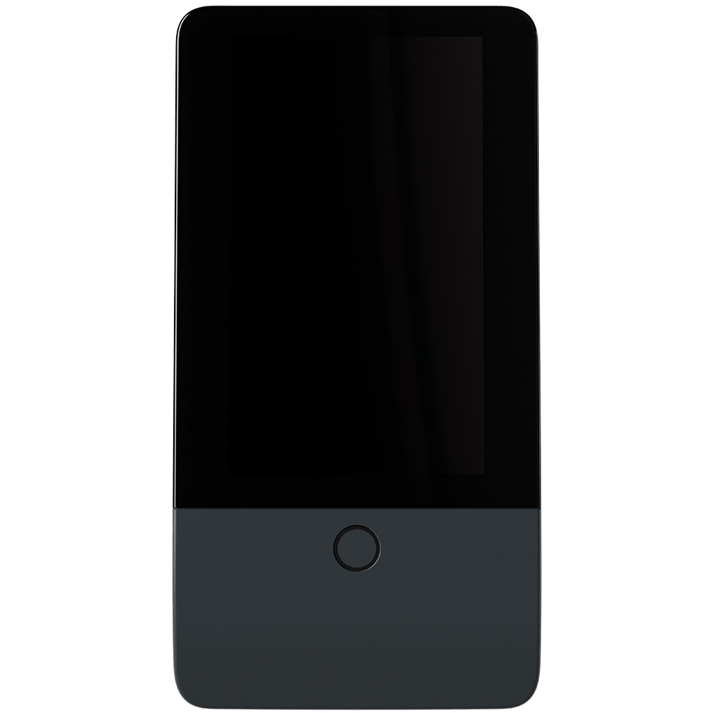 Jablotron 5" Touchbedienteil NATUS, anthrazit, Frontansicht