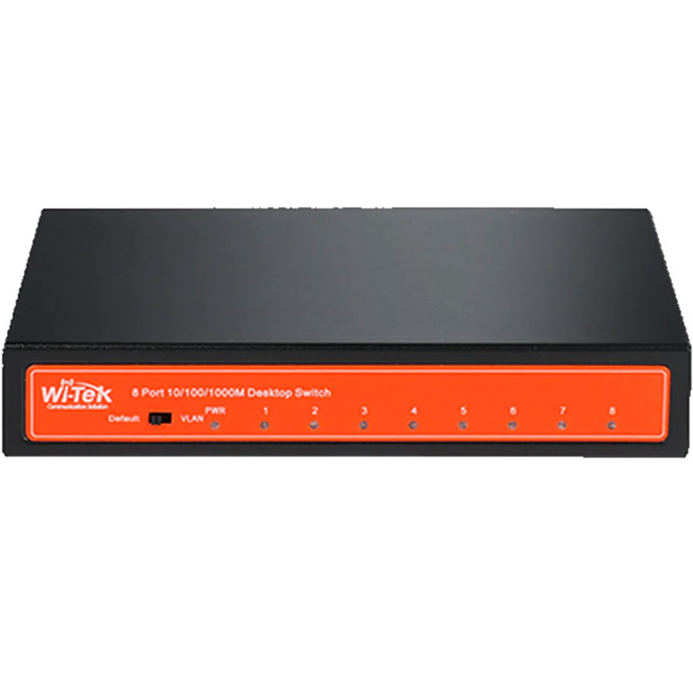 Witek Gigabit-Ethernet-Switch, 8 Ports, 250m, Desktop, Wandmontage-1