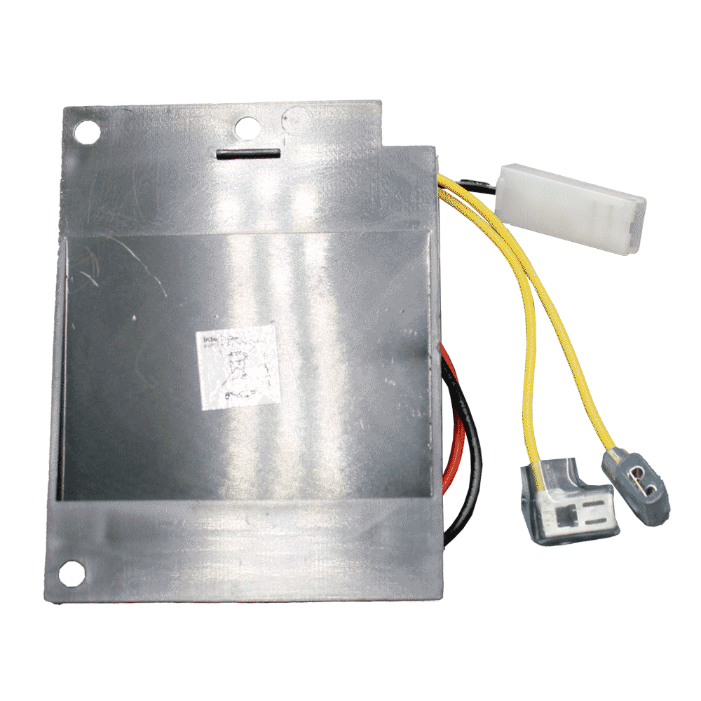 Rückansicht der Ersatzteilplatine für AS395N/AS290 mit Metallträger und Anschlusskabeln