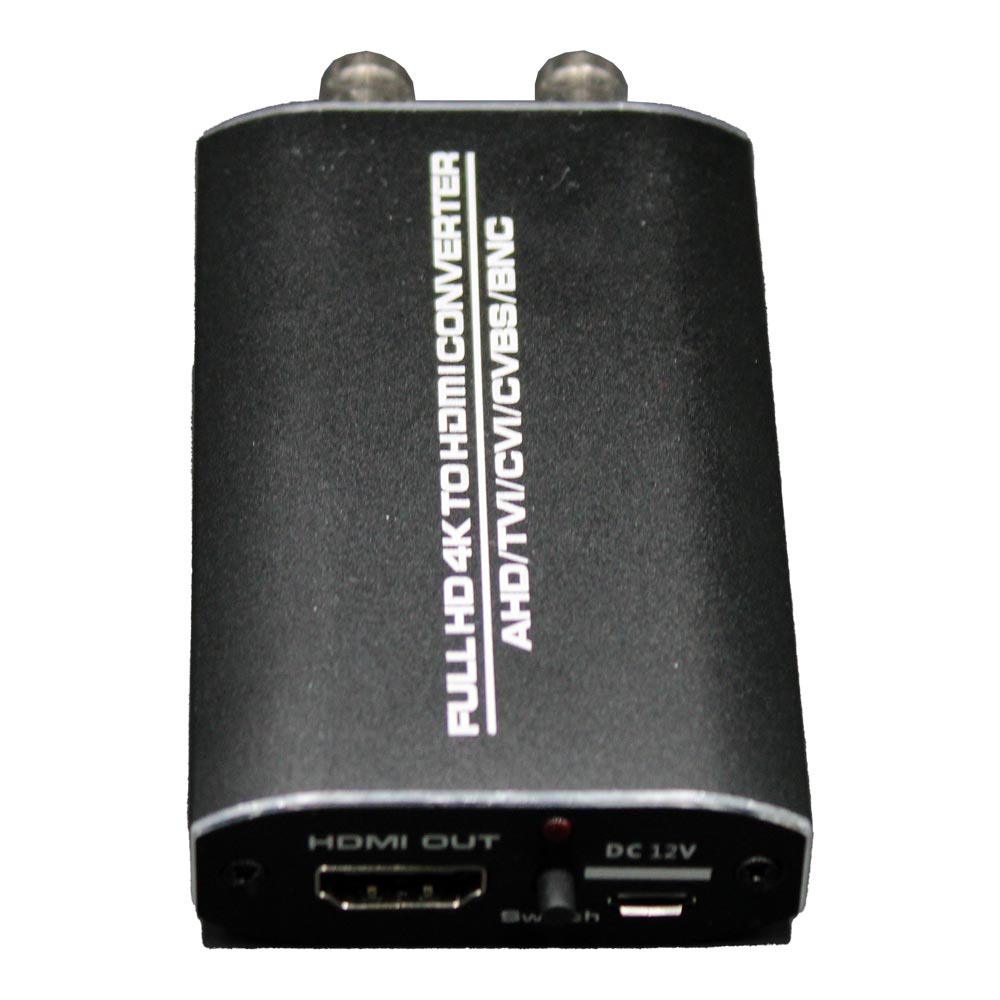 Signalkonverter HDMI, AHD/HD-CVI/HD-TVI/CVBS 12VDC/2A-2