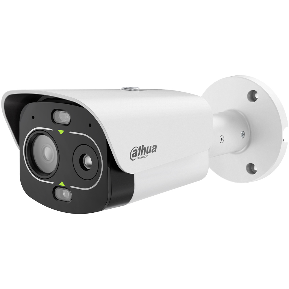 IP-Thermal-Bullet-Kamera, 4 MP, 10/12 mm, IR 50 m, IP67, IK10, weiß