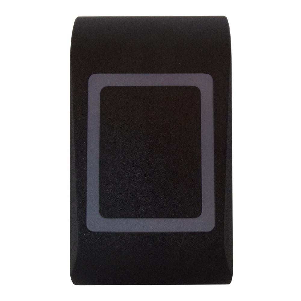 Aritech MIFARE Kartenleser ACL800SUW-RDMF-B, schwarzes Aufputzgehäuse mit rechteckiger Leserfläche