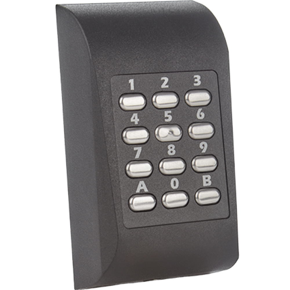 XPR Codetastatur, LED-Tastatur, MIFARE-Leser, RFID-Leser, 125 KhZ + 13,56 MHz, IP65, schwarz