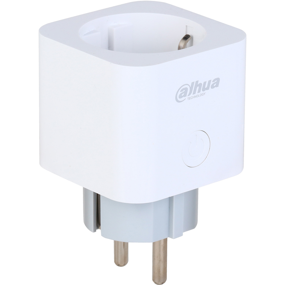 Dahua Funk-Steckdose, Diagonal rechts, weißes Gehäuse, 868–868,6 MHz, integrierter Relaisausgang, kompakte Bauform
