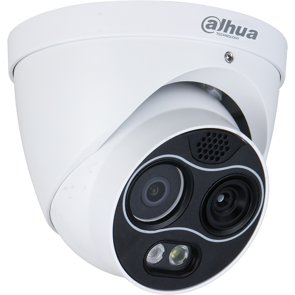 Dahua IP-Thermal-Eyeball-Kamera, 4MP, 2/2 mm, IR 30m, IP67, weiß-1