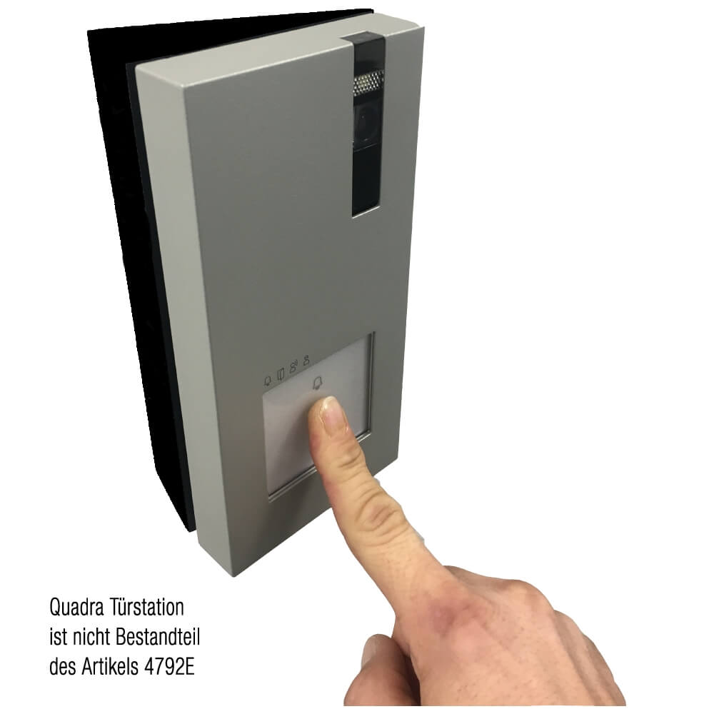 Comelit Quadra Schrägstellgehäuse, schwarz - 4792E