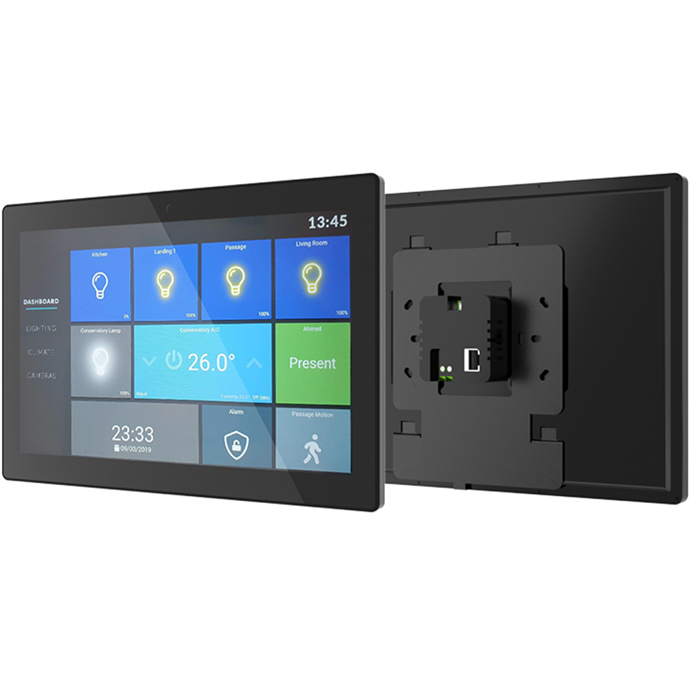 10" Touchpad, inkl. Unterputz-Montagebox, schwarz