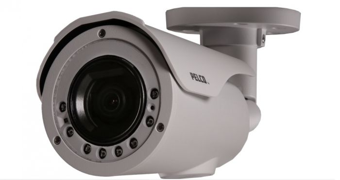 Pelco IP-Bullet-Kamera 8MP, 4-9mm vario, IR 50m, WDR, IP69K, IK10 IBE839-1ER