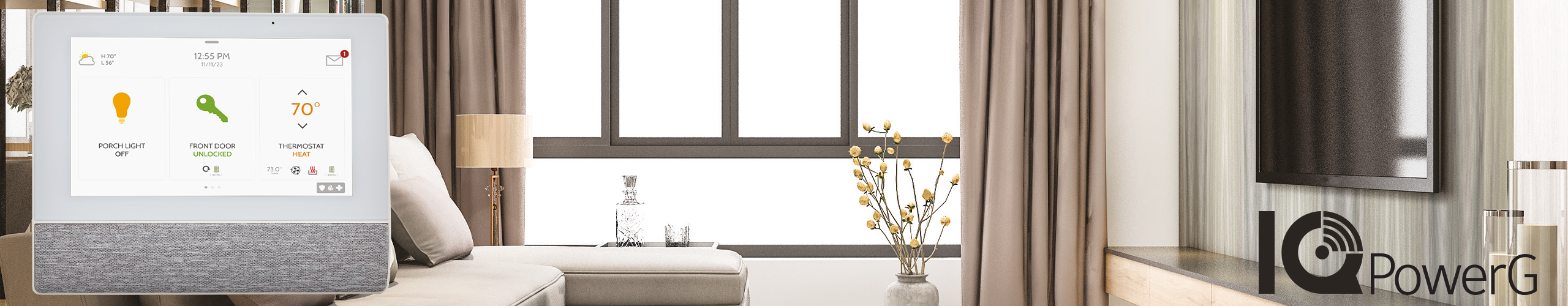 AQO-IQR-PG-EU – Das Funk-Touchbedienteil IQ Remote PowerG