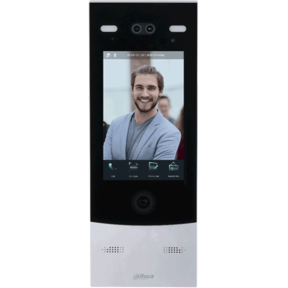 Smartphone, Touchscreen, Black panel, Speaker grille, Video door intercom