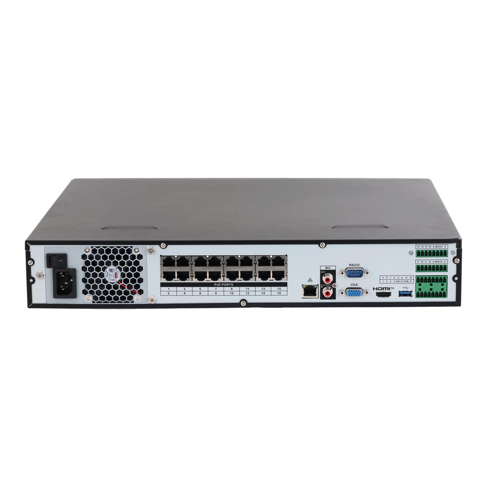 Dahua IP-Rekorder, WizSense, 16 Kanäle, max. 16MP, Smart H.265+, 4 SATA à 16TB-2