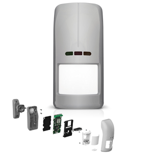 Satel Dual-PIR-MW-Außenbewegungsmelder, 15m/100°, grau, OPALPro GY