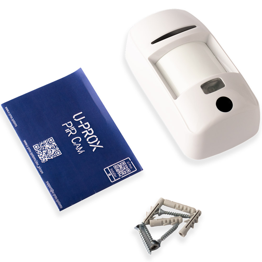 U-PROX Funk-PIR-Bewegungsmelder mit Kamera, 12m/88°, 868 MHz, Haustierimmun, weiß-2