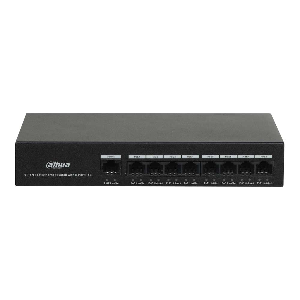 Dahua 8-Port Zweischichtiger PoE-Ethernet-Switch-2
