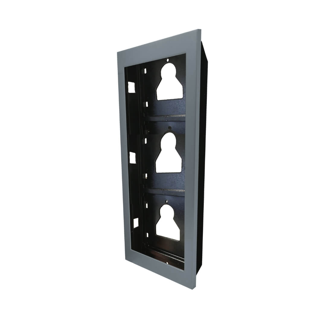 Comelit Montagerahmen, Ultra, unterputz, 3 Module, Alu - UT9