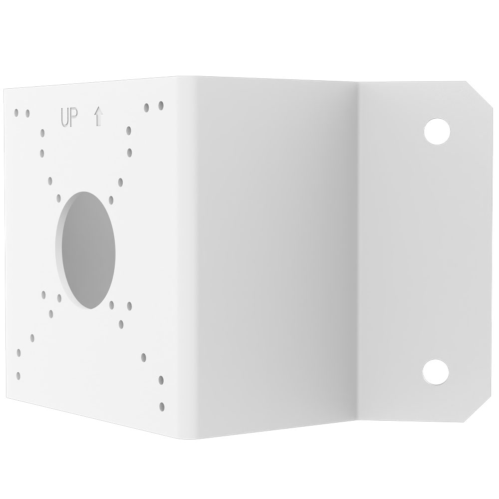 Eckhalterung, Metall, weiß