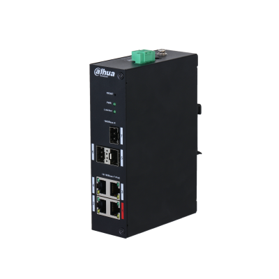 Dahua 7-Port Managed Hardened Switch, 4-Port PoE DH-PFS4307-4ET-96